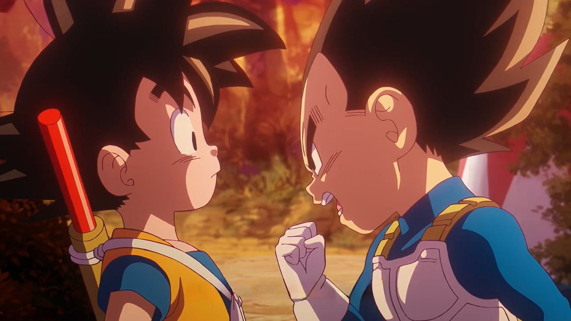 Goku and Vegeta as seen in the anime (Image via Toei Animation)